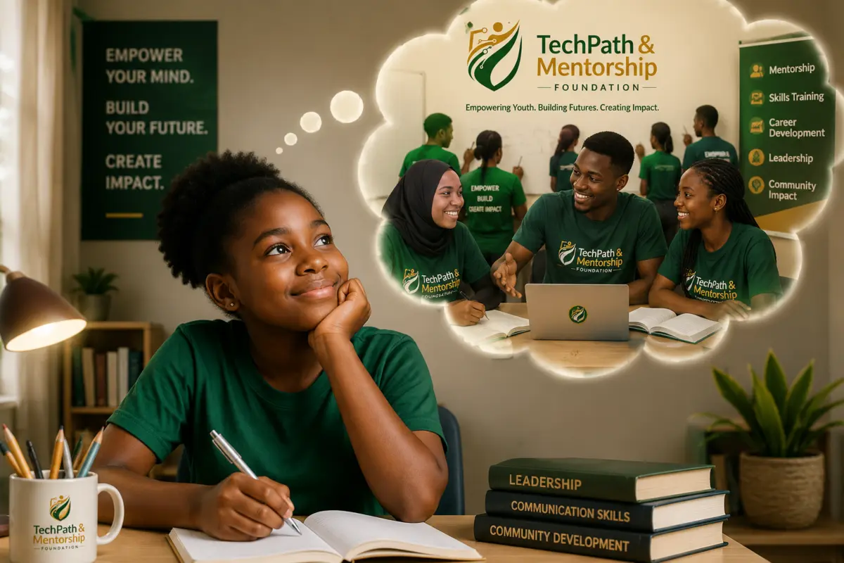 A young learner imagining a future shaped by technology